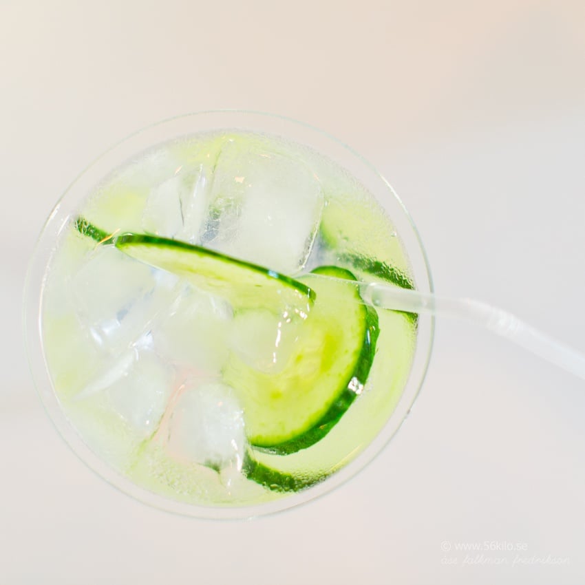 Fredagsdrinken Gin & Gurka 56kilo.se Recept, Inspiration och Hälsotips