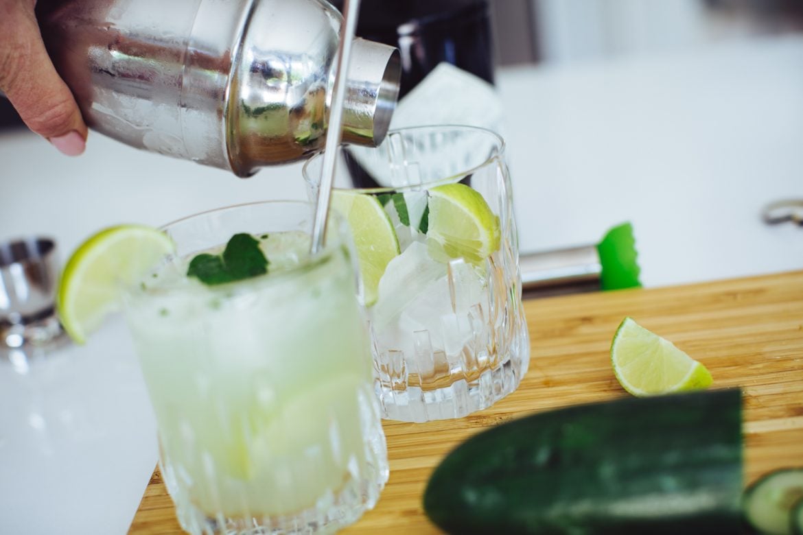 Fredagsdrinken Gurka, mynta och lime GT 56kilo.se Recept
