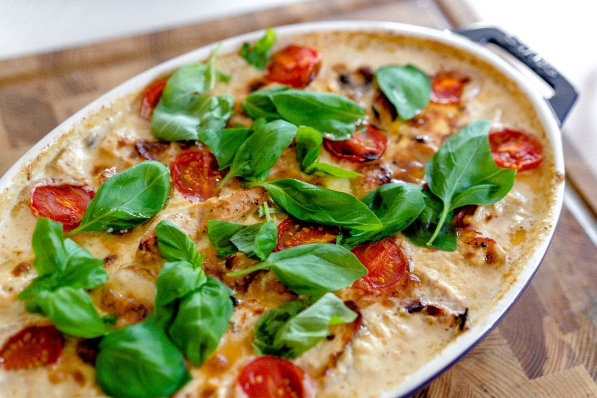 Kyckling med mozzarella och salami 56kilo.se Recept, Inspiration