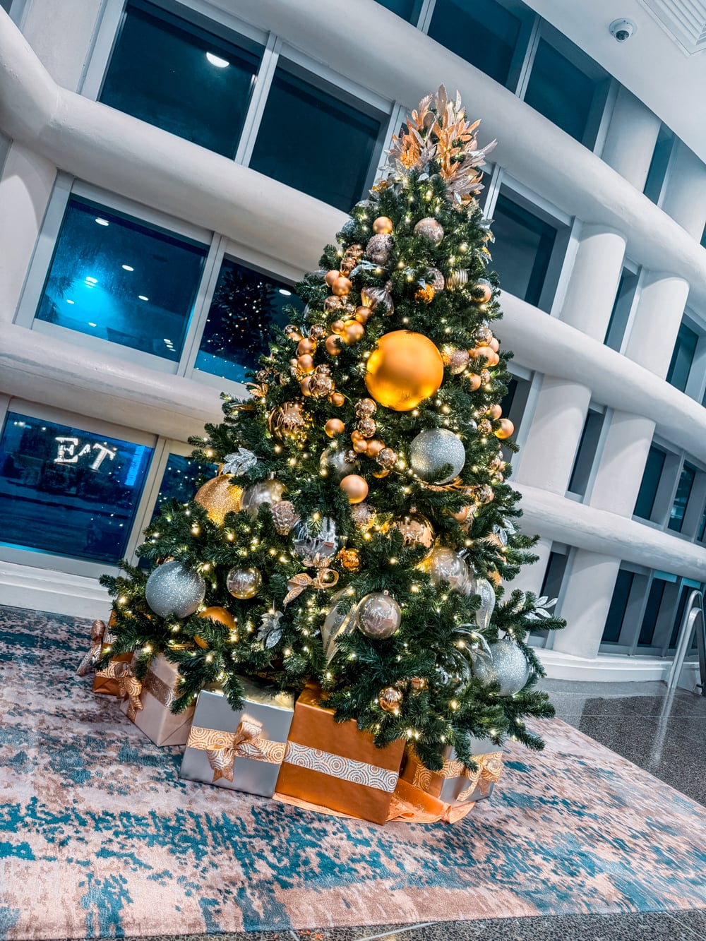 Miami Beach i december innan vår kryssning i Karibien