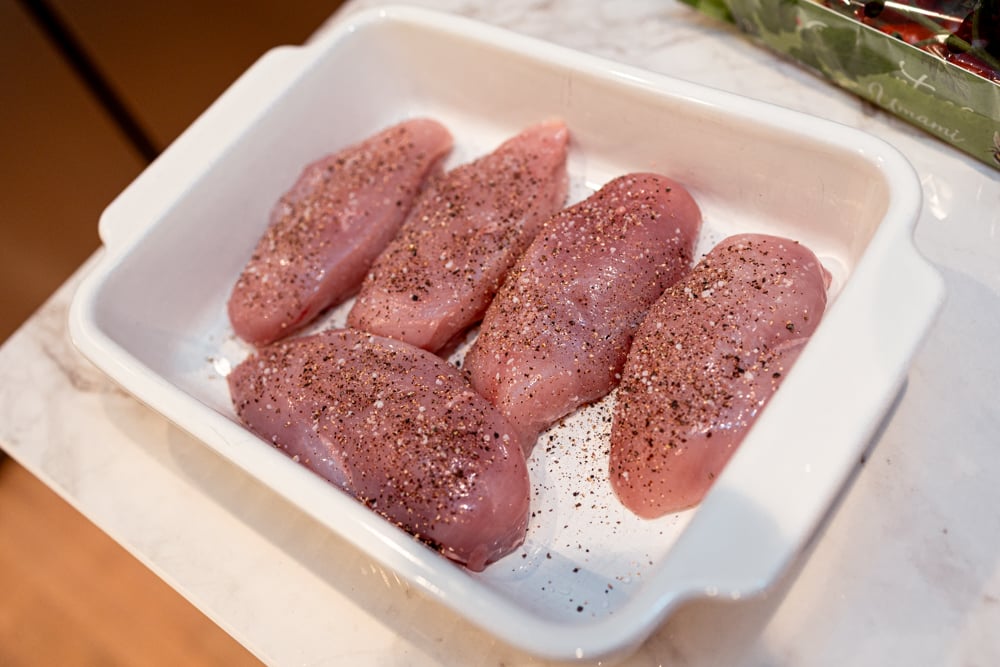 Gorgonzolakyckling steg för steg – rå kyckling i ugnsform