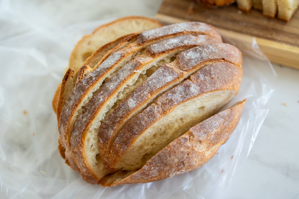 Rustikt yoghurtbröd utan jäst