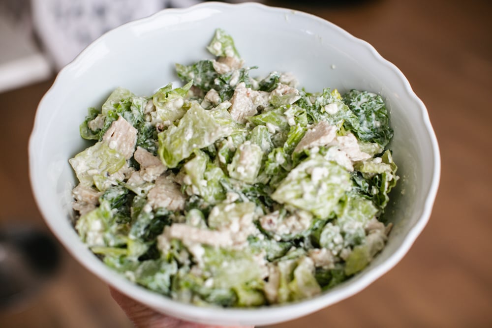 Proteinrik caesardressing med keso och grekisk yoghurt