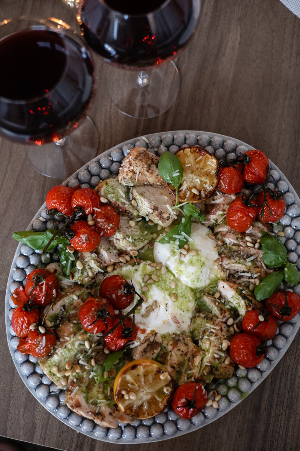 Medelhavskyckling med burrata