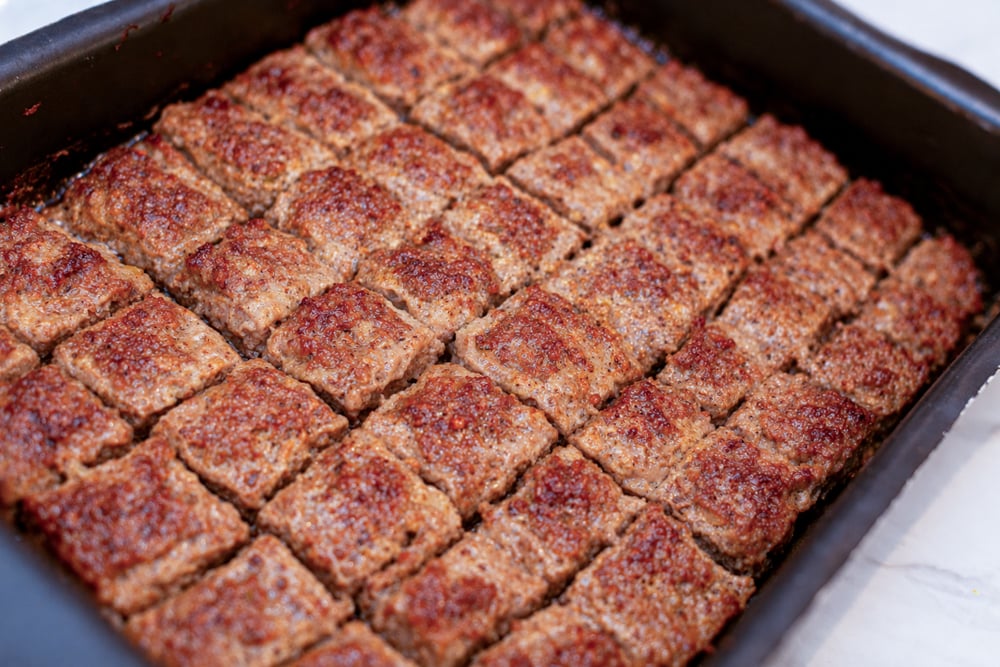 Köttbullar på plåt i ugn